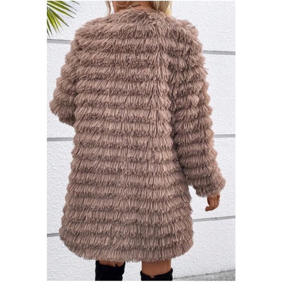 Luxe Fuzzy Soft Jacket Coat XS S M L - Picture 5 of 5